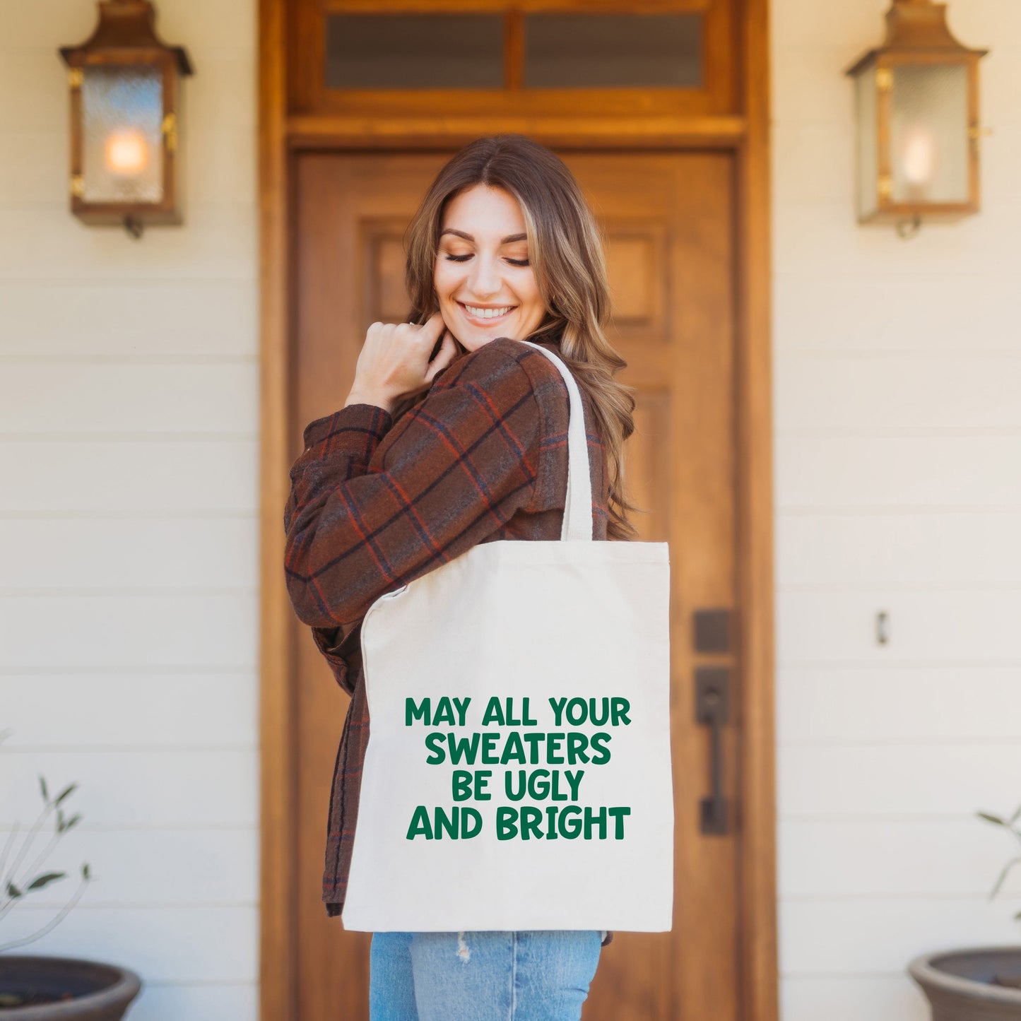 Sweaters Be Ugly And Bright | Tote Bag