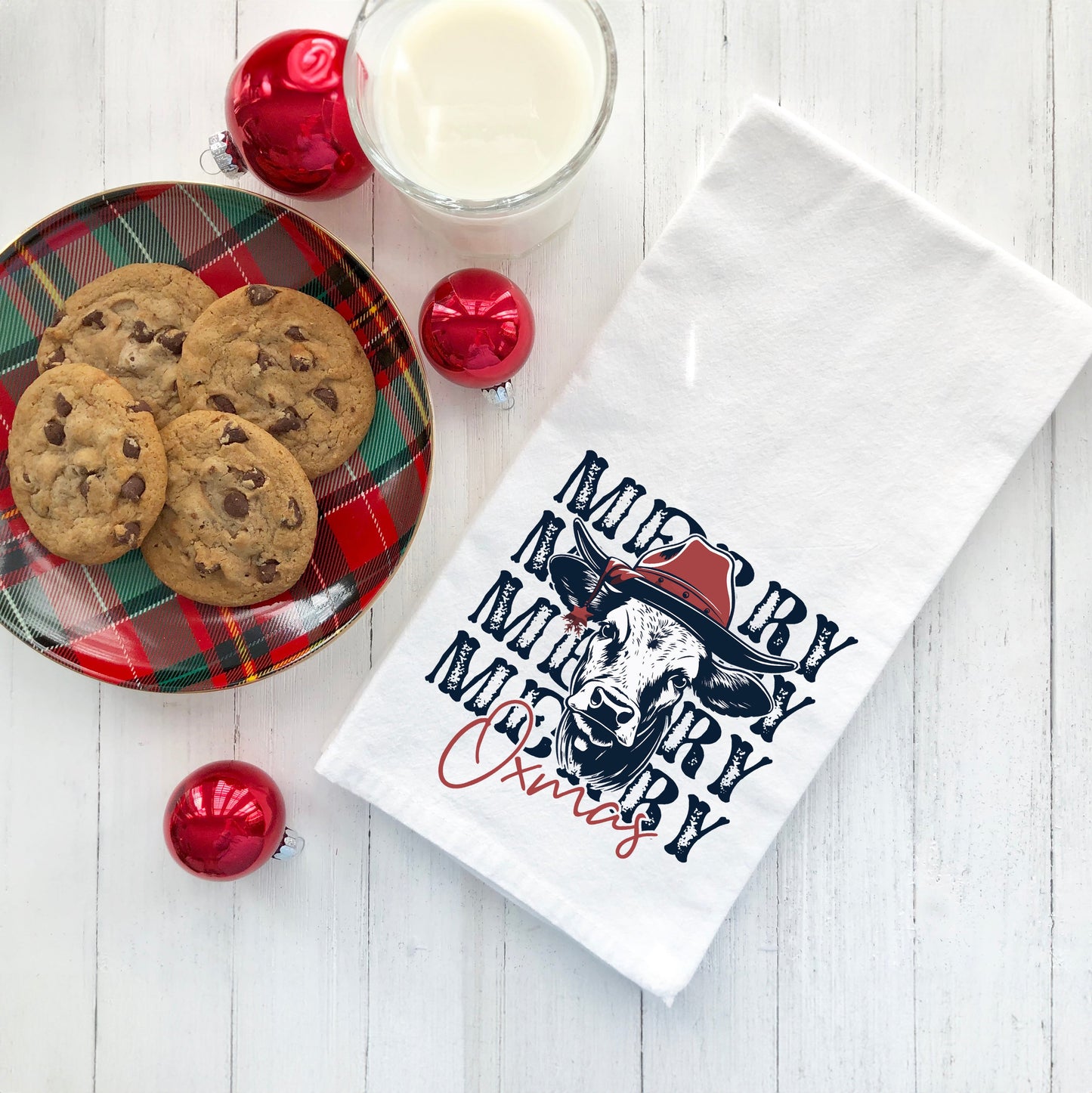 Merry Oxmas | Tea Towel