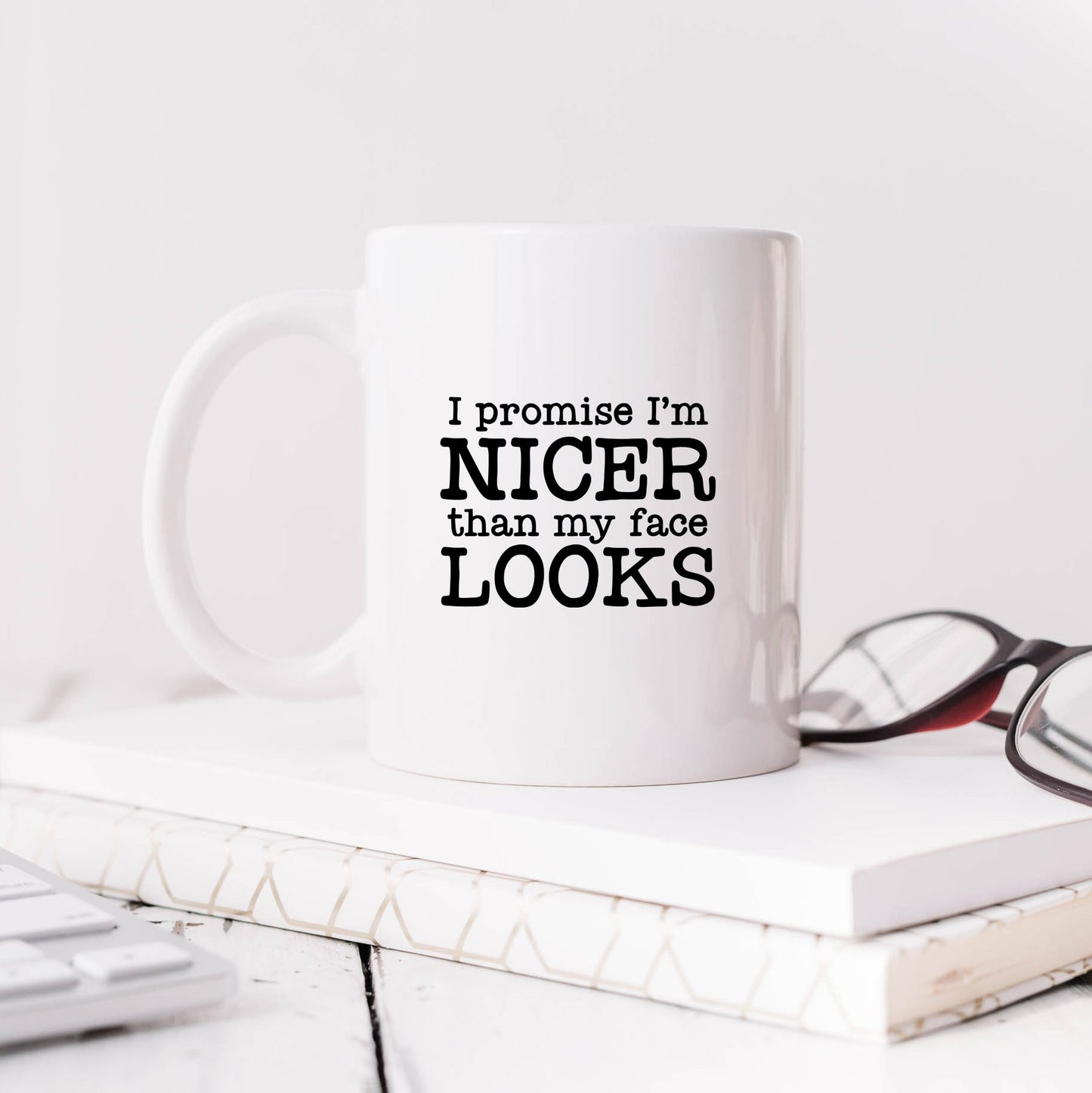 I'm Nicer Than My Face Looks | Mug