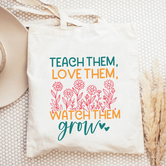 Watch Them Grow Flower Garden | Tote Bag