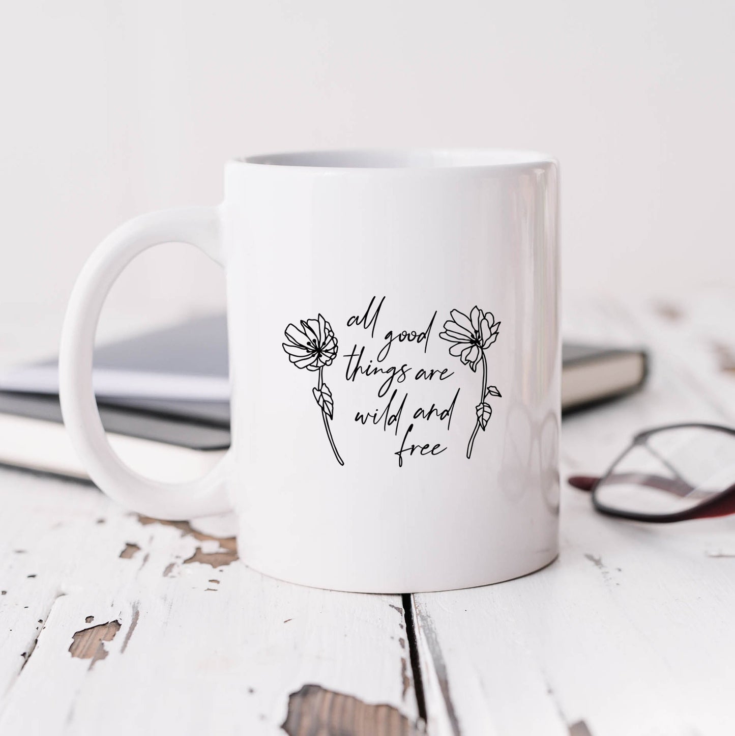 Wild And Free Flowers | Mug