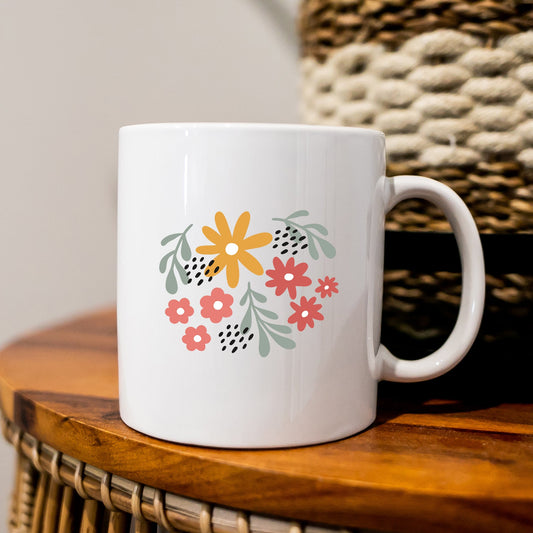 Daisies And Ruscus | Mug