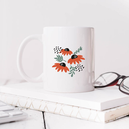 Poppies And Ruscus | Mug