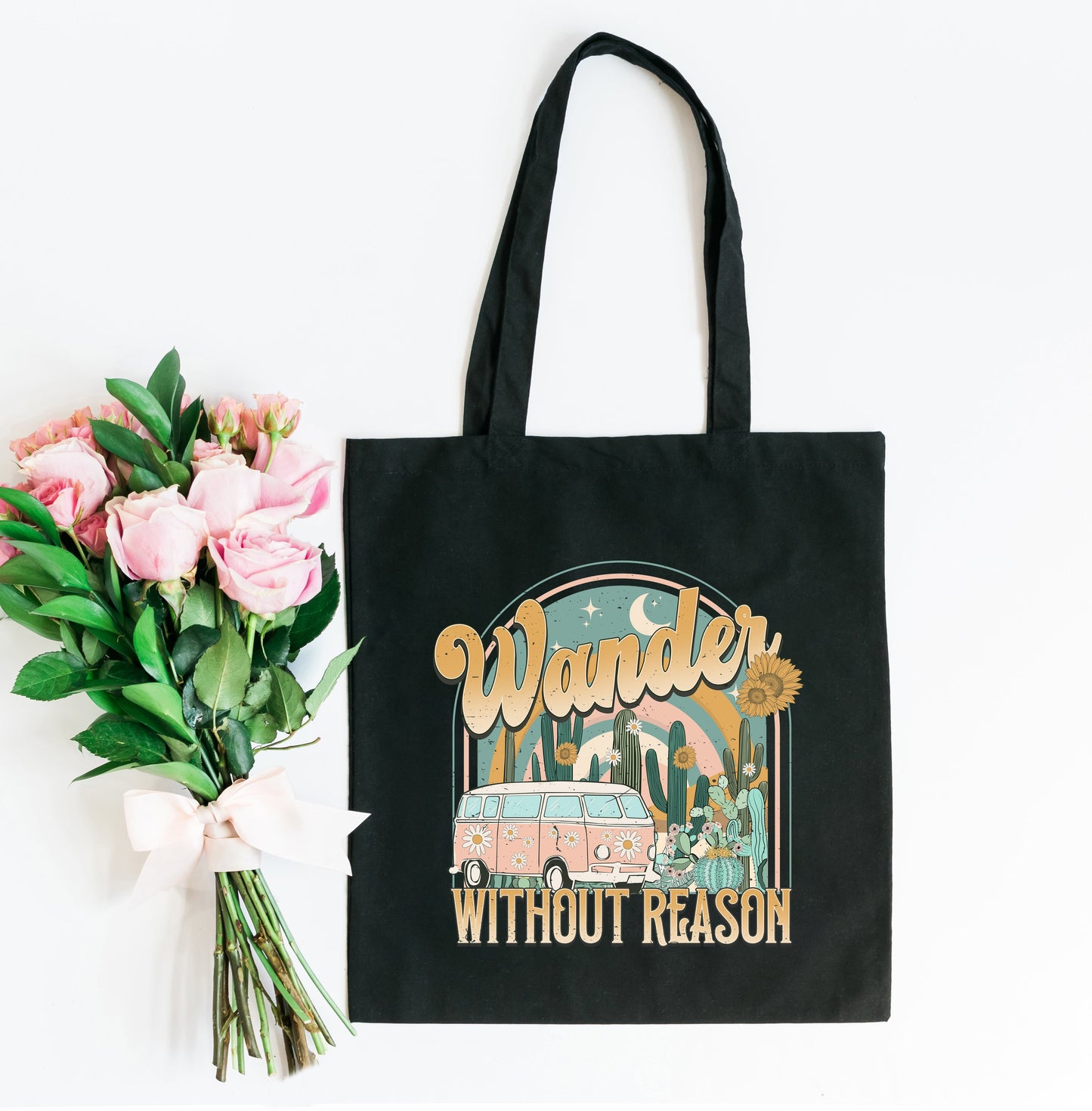 Wander Without Reason Desert Van | Tote Bag