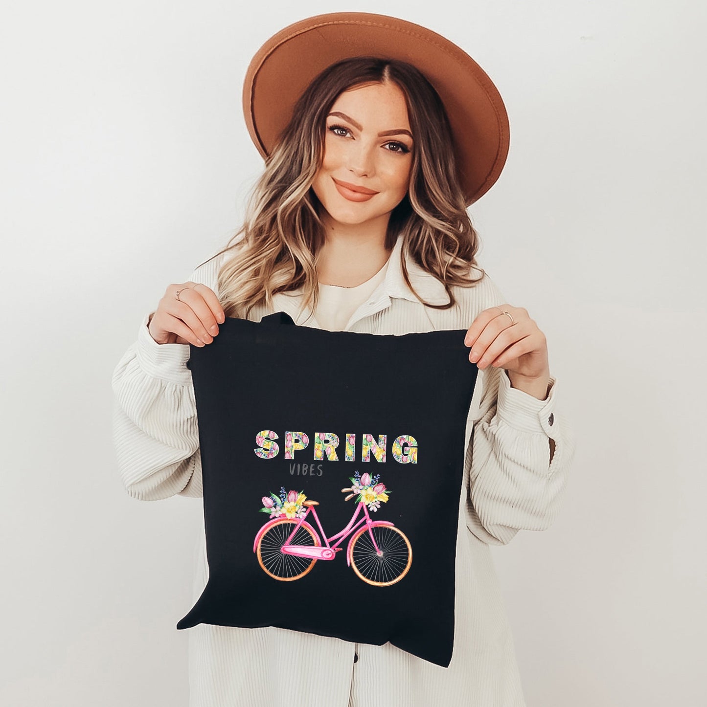 Spring Vibes Bicycle | Tote Bag