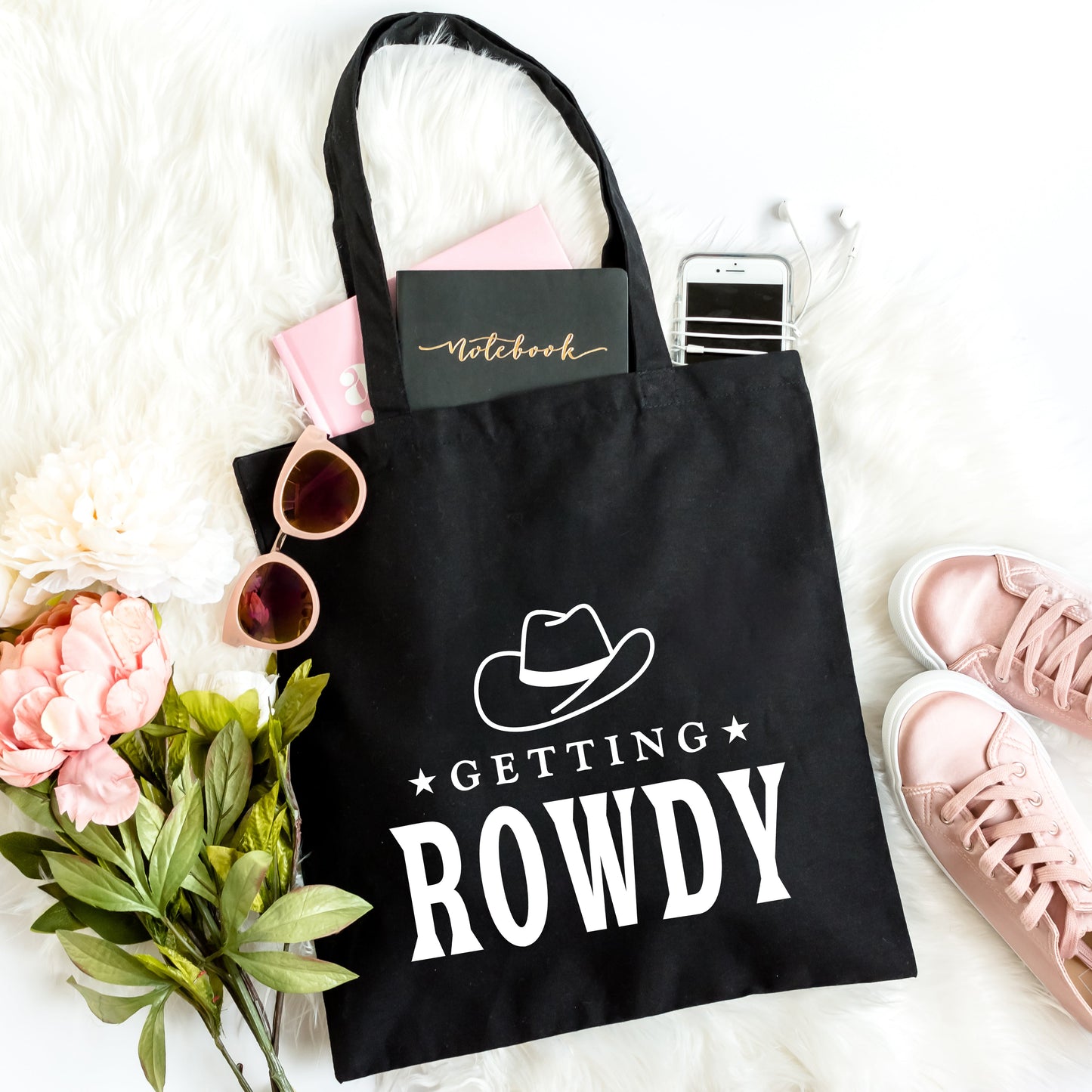 Getting Rowdy Cowboy Hat | Tote Bag