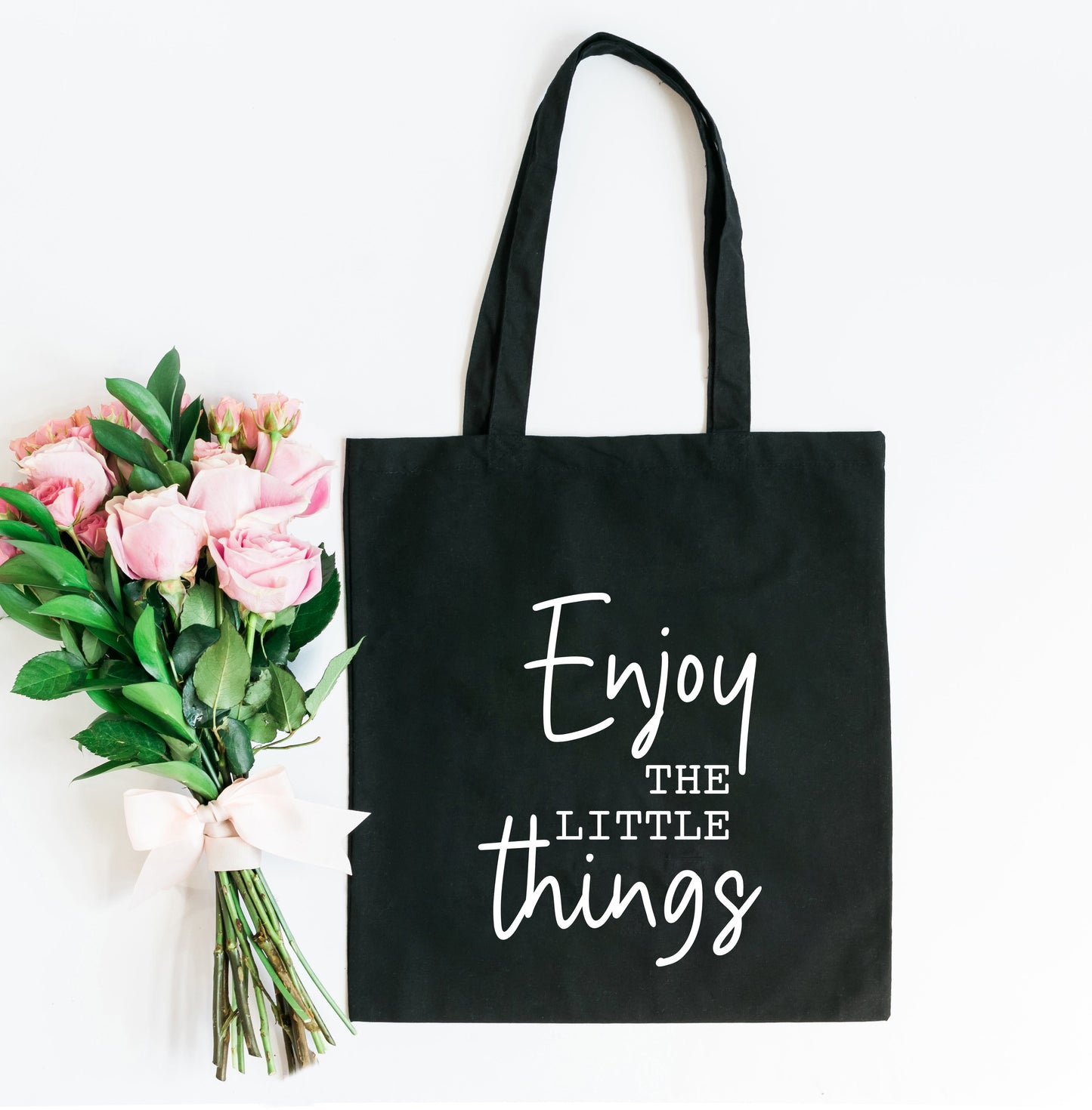 Enjoy The Little Things Script | Tote Bag