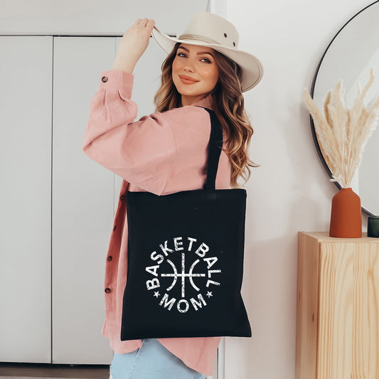 Basketball Mom Distressed | Tote Bag