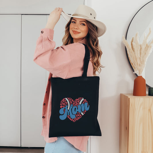 Baseball Mom Heart | Tote Bag