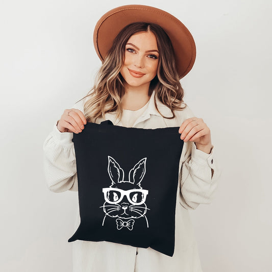 Bunny Face With Bowtie | Tote Bag