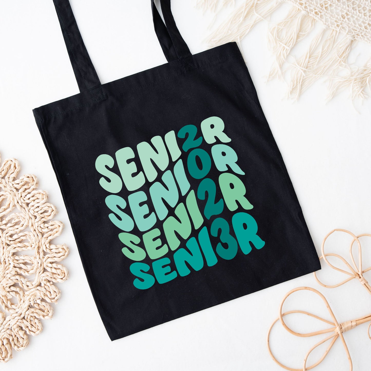 Senior 2023 Wavy Stacked | Tote Bag