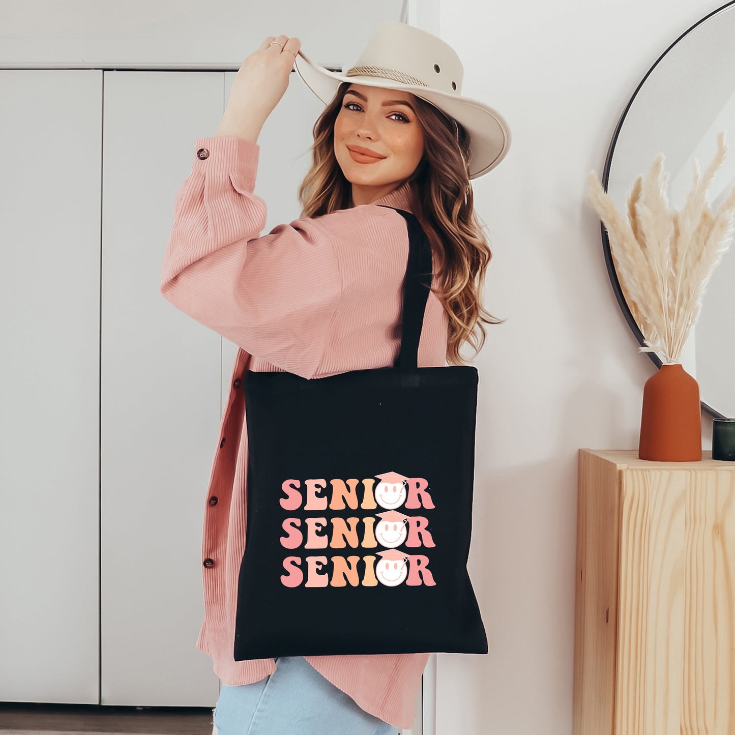 Senior Stacked Smiley | Tote Bag