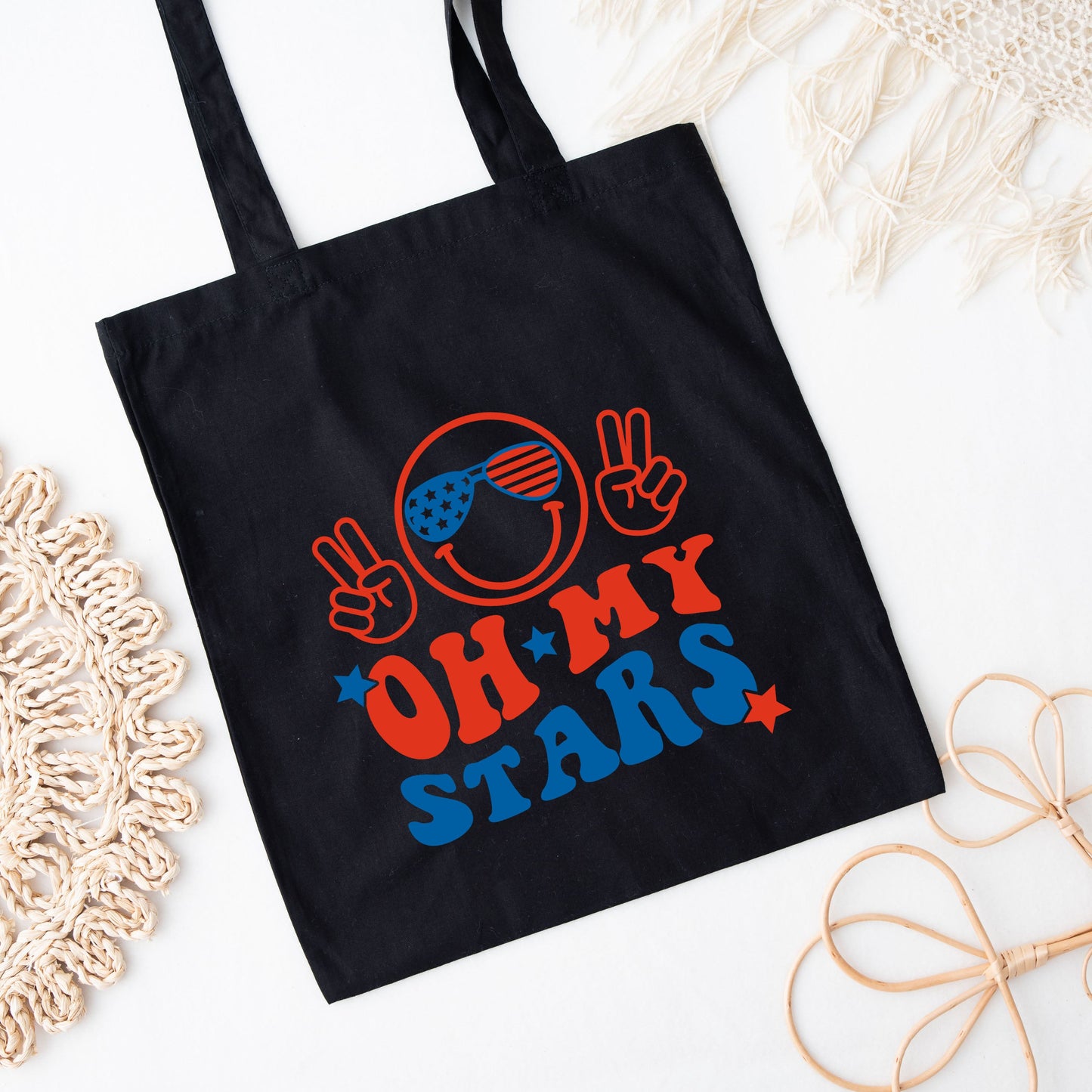 Oh My Stars Smiley Face | Tote Bag