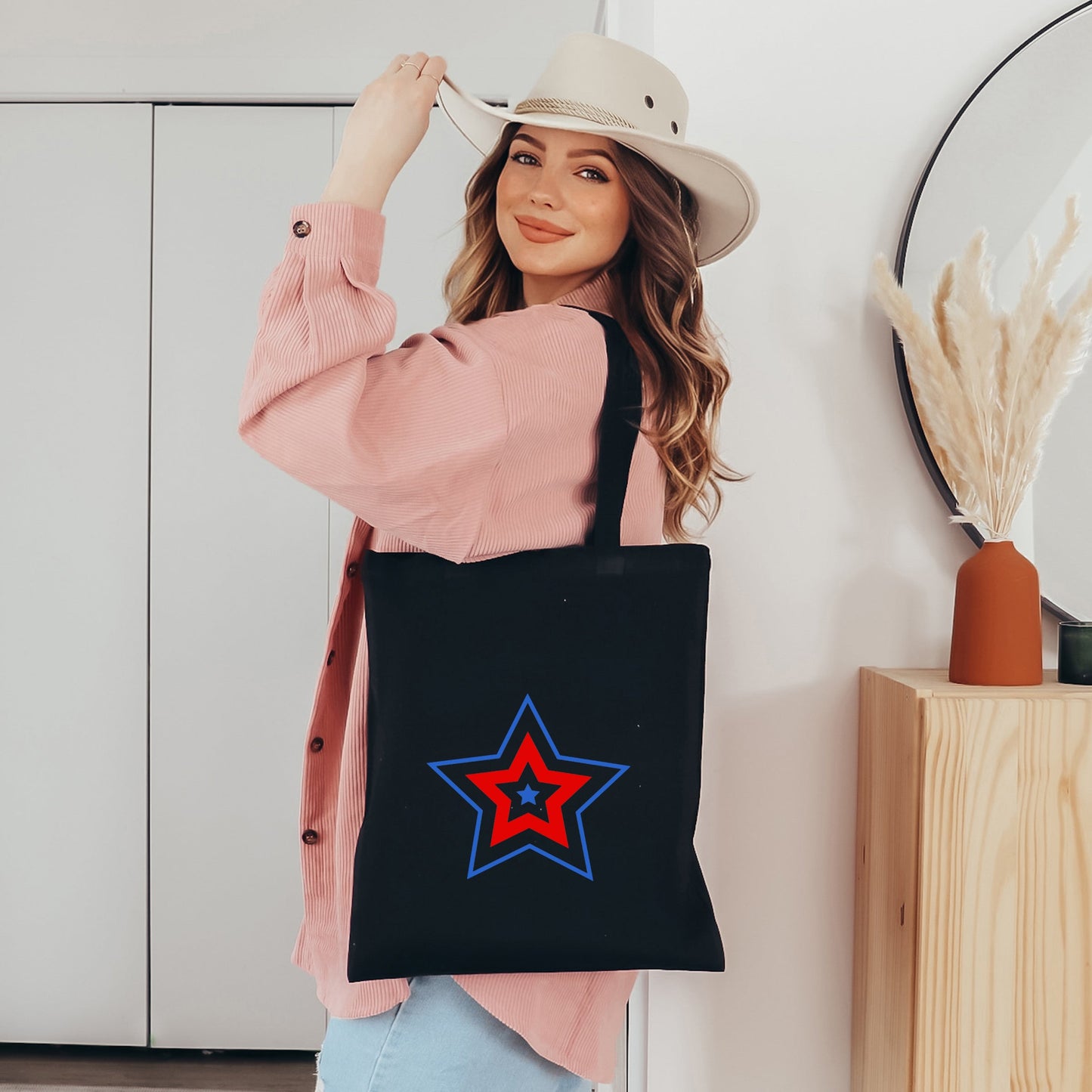 Patriotic Three Star | Tote Bag