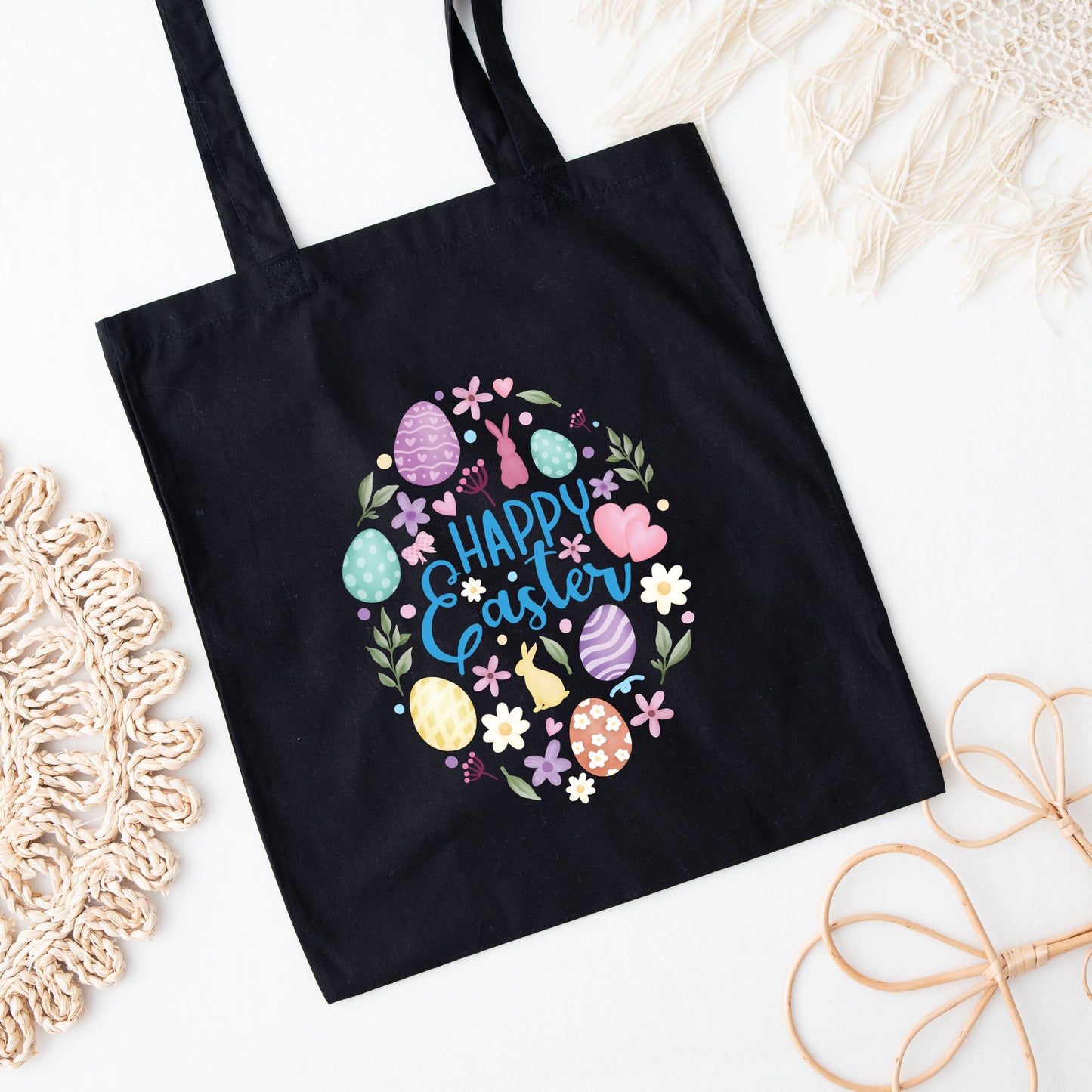 Happy Easter Watercolor Egg | Tote Bag