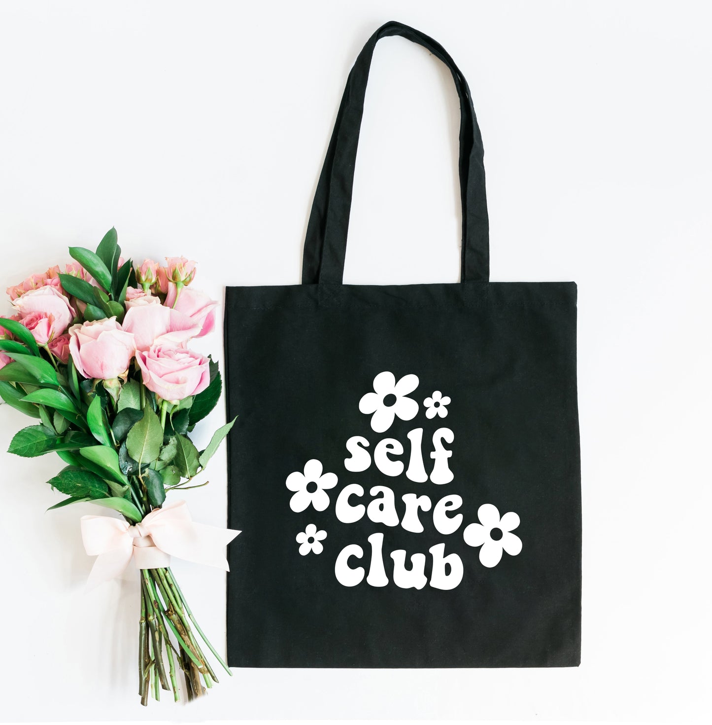 Self Care Club Flowers | Tote Bag