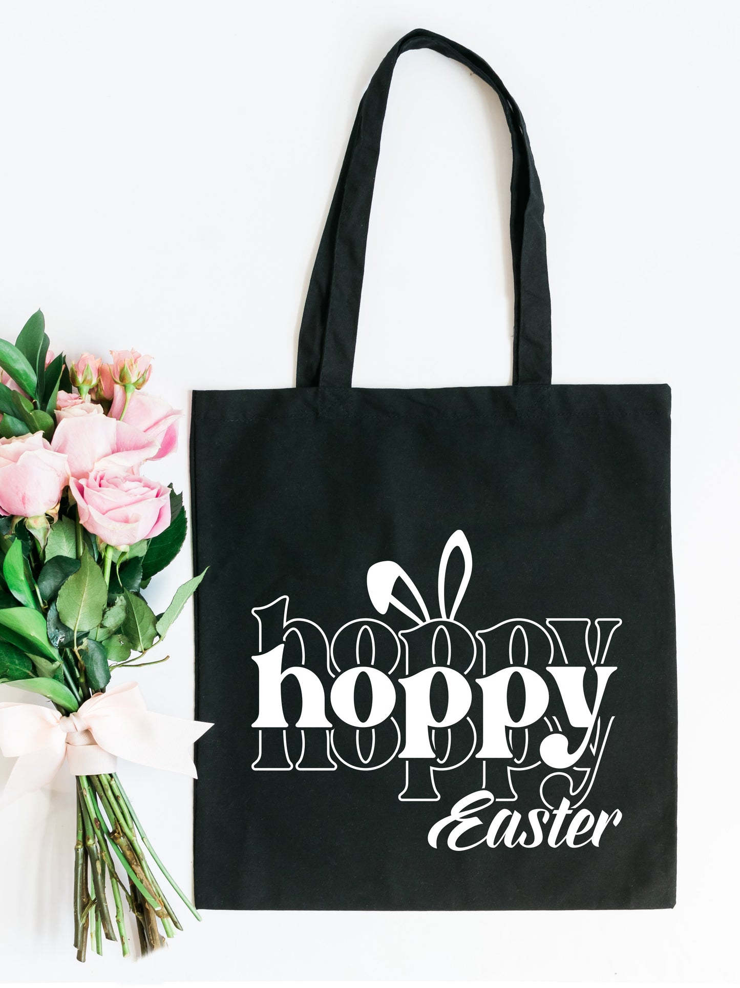 Hoppy Easter Stacked With Ears | Tote Bag