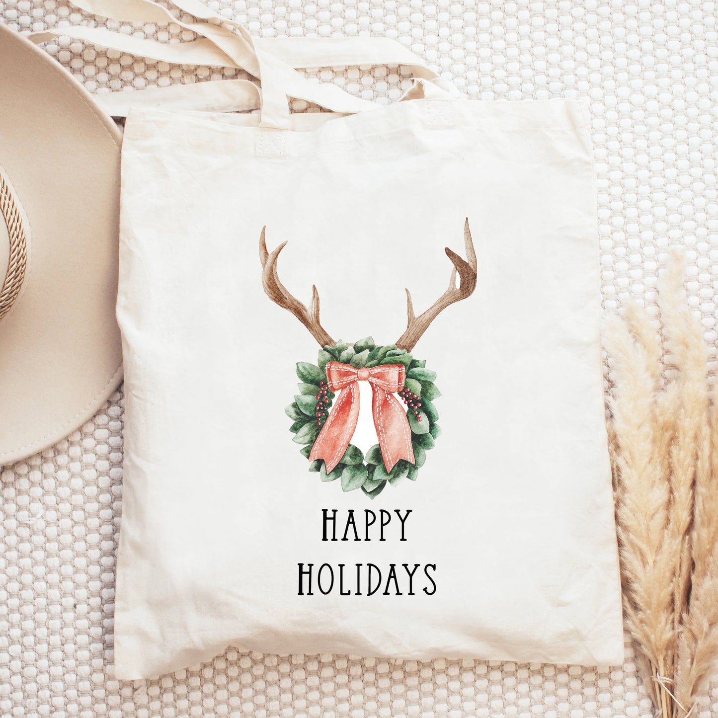 Antler Wreath | Tote Bag