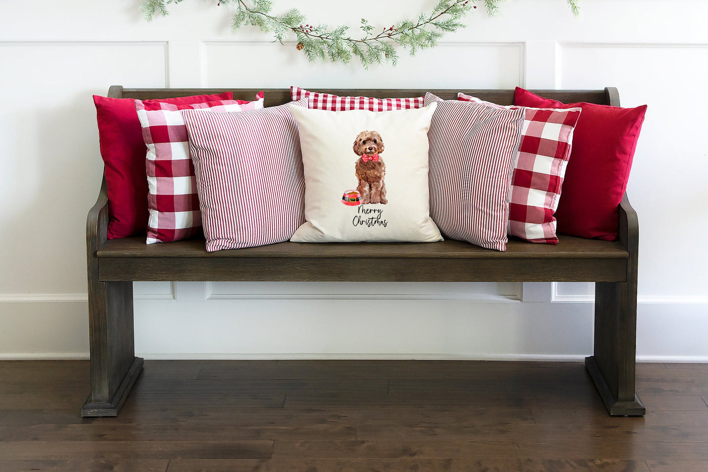 Christmas Cockapoo | Pillow Cover