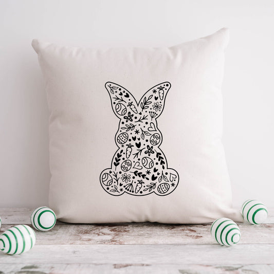 Easter Elements Bunny | Pillow Cover