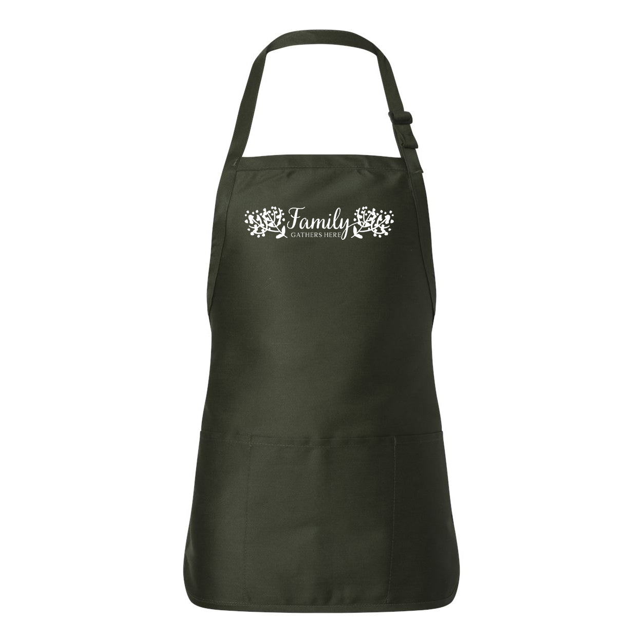 Family Gathers Here | Apron