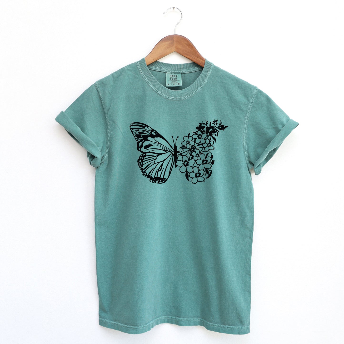 Butterfly And Flowers | DTF Transfer