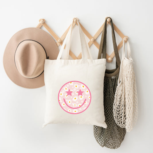 Floral Smiley Face | Tote Bag