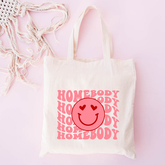 Homebody Stacked Smiley | Tote Bag