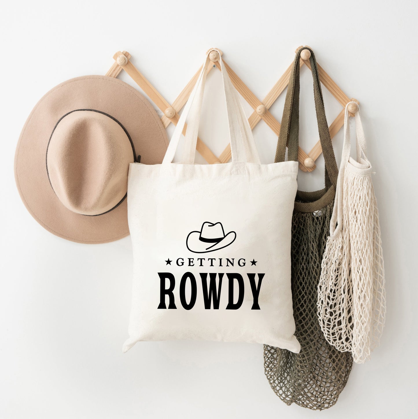 Getting Rowdy Cowboy Hat | Tote Bag