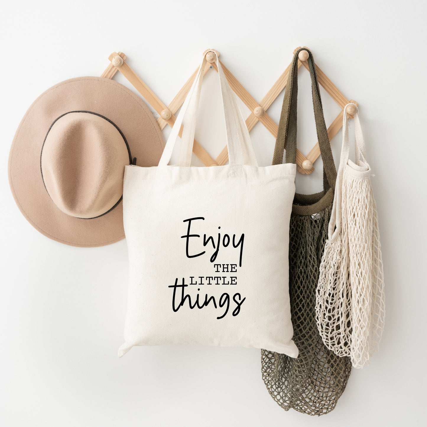 Enjoy The Little Things Script | Tote Bag