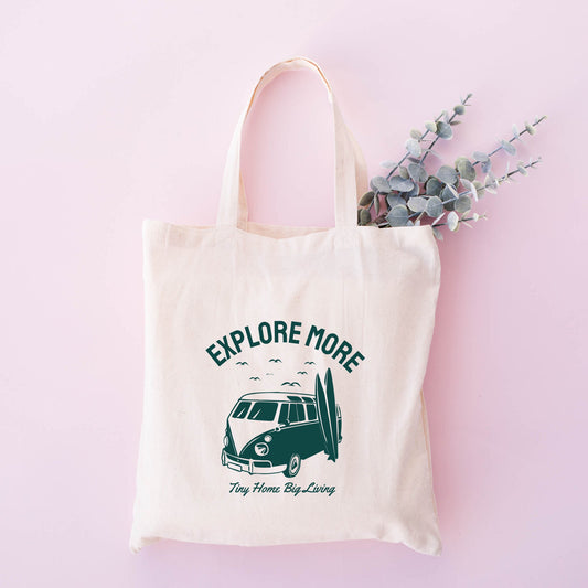 Explore More Surf Board | Tote Bag