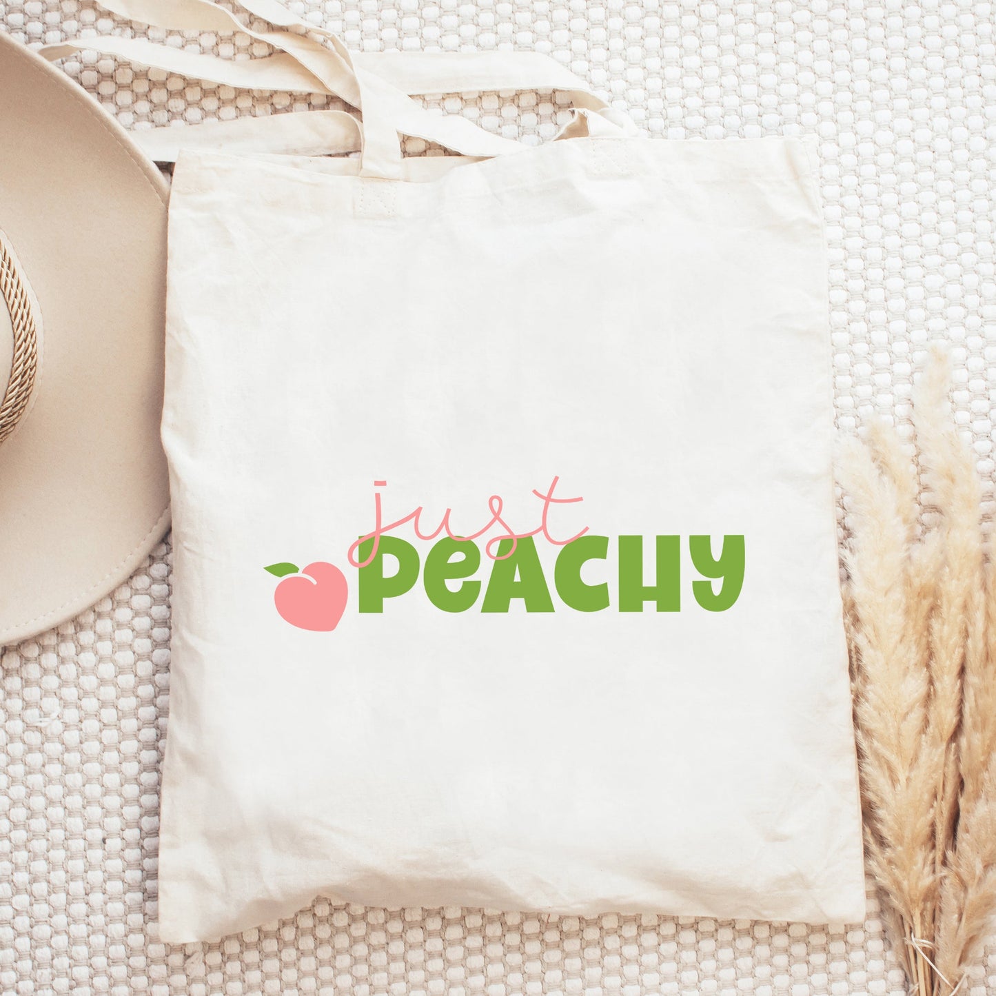 Just Peachy Green | Tote Bag