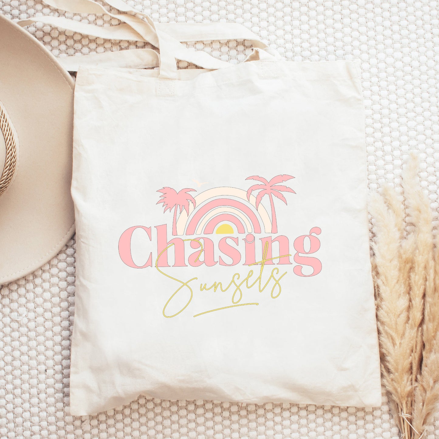 Chasing Sunsets Rainbow | Tote Bag