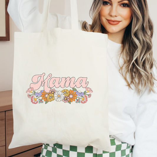 Mama Flowers Grunge | Tote Bag