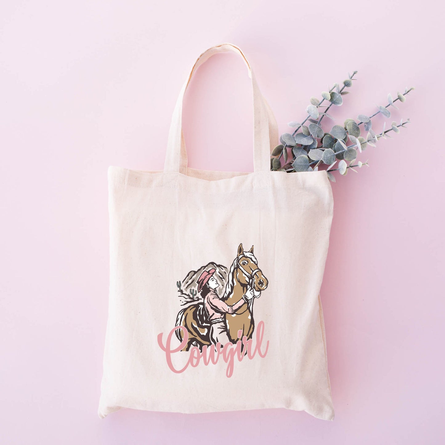 Retro Cowgirl Horse | Tote Bag