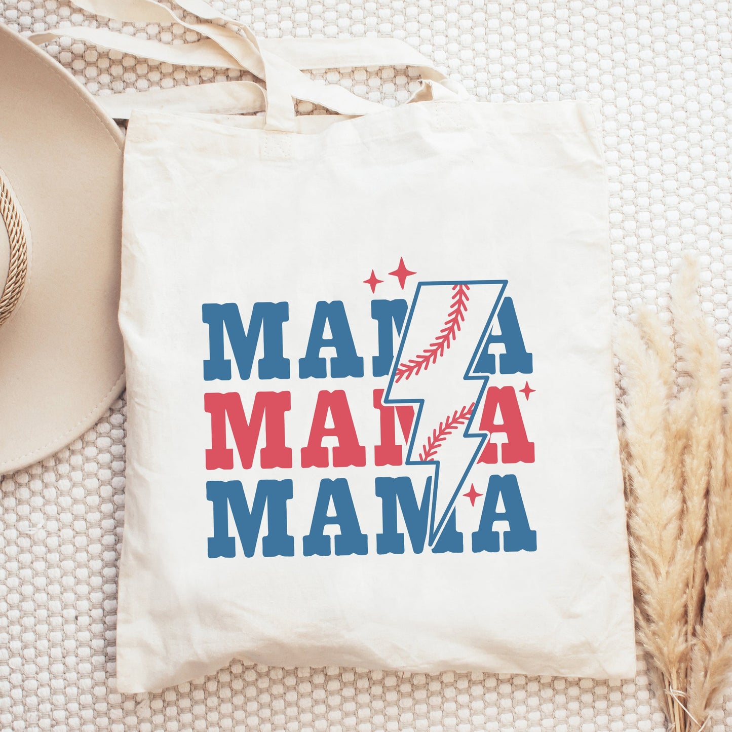 Baseball Mama Lightning Bolt | Tote Bag