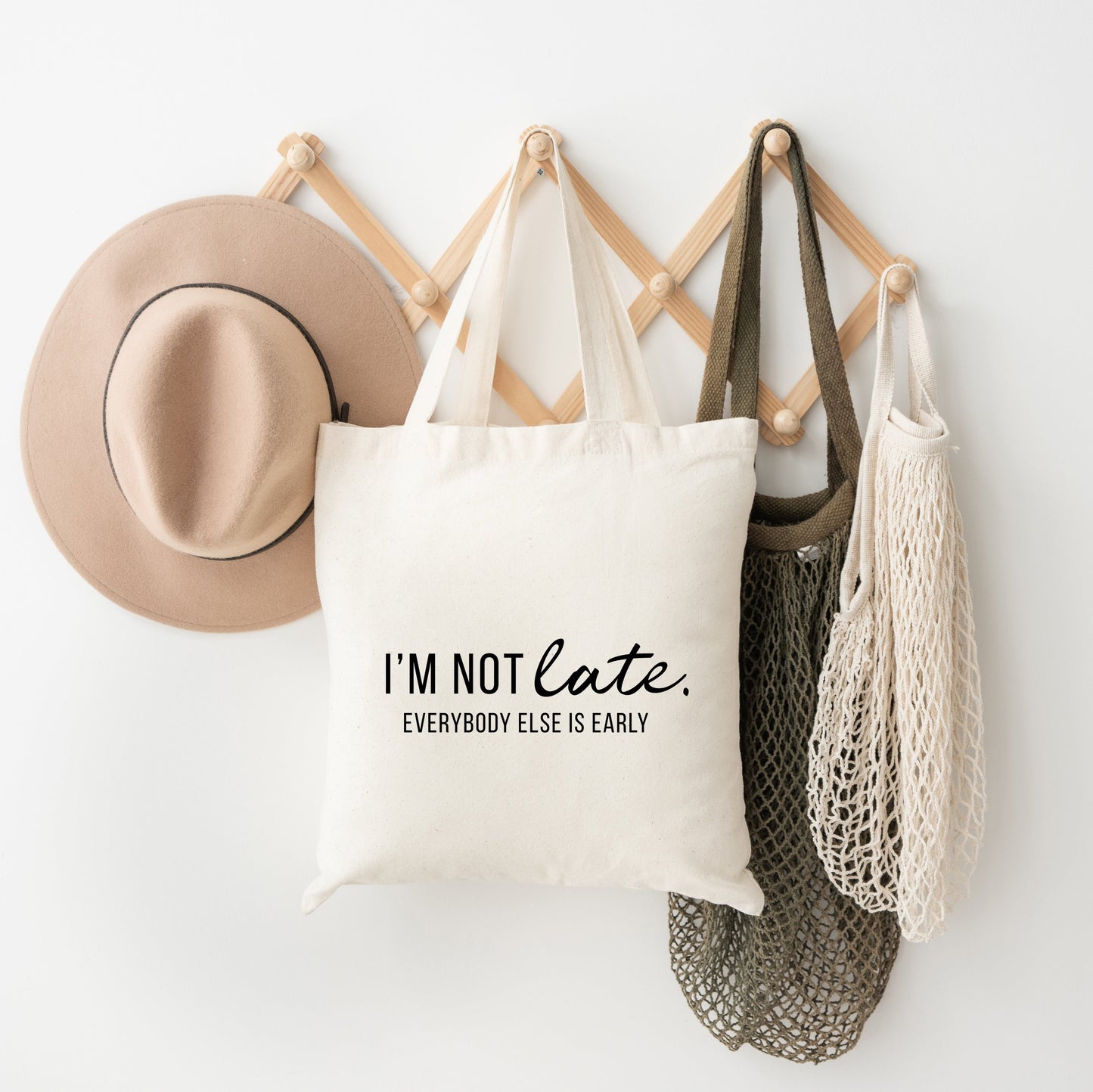 I'm Not Late | Tote Bag