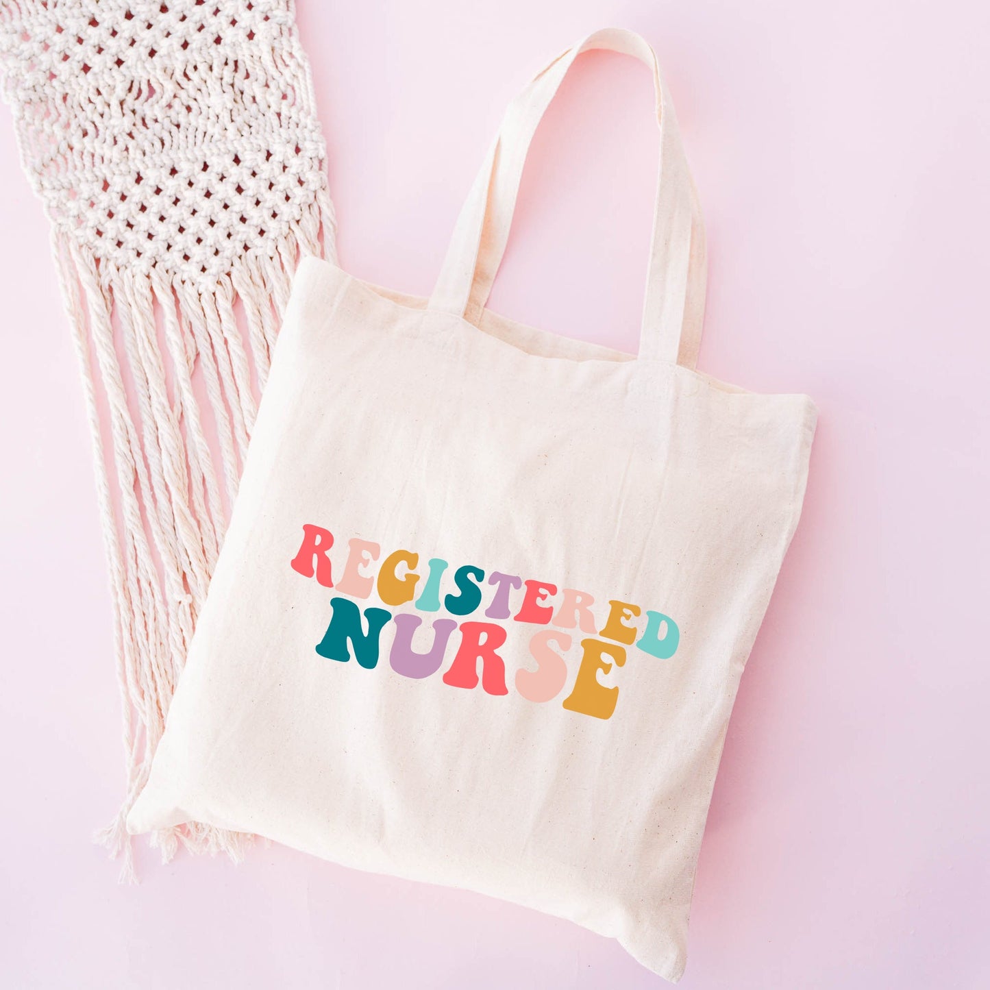 Registered Nurse Wavy Colorful | Tote Bag