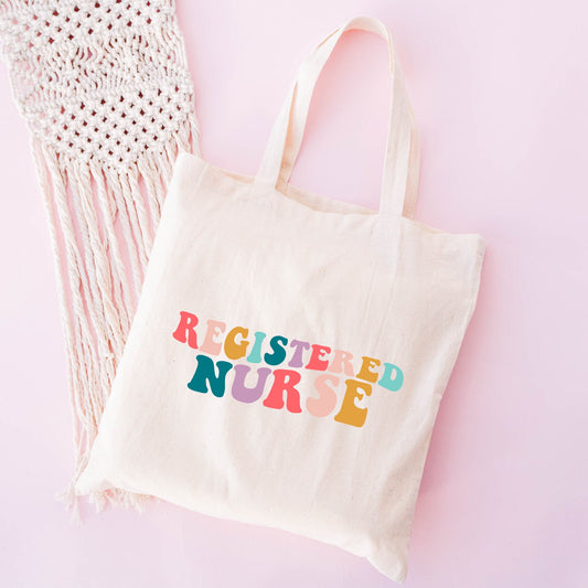 Registered Nurse Wavy Colorful | Tote Bag