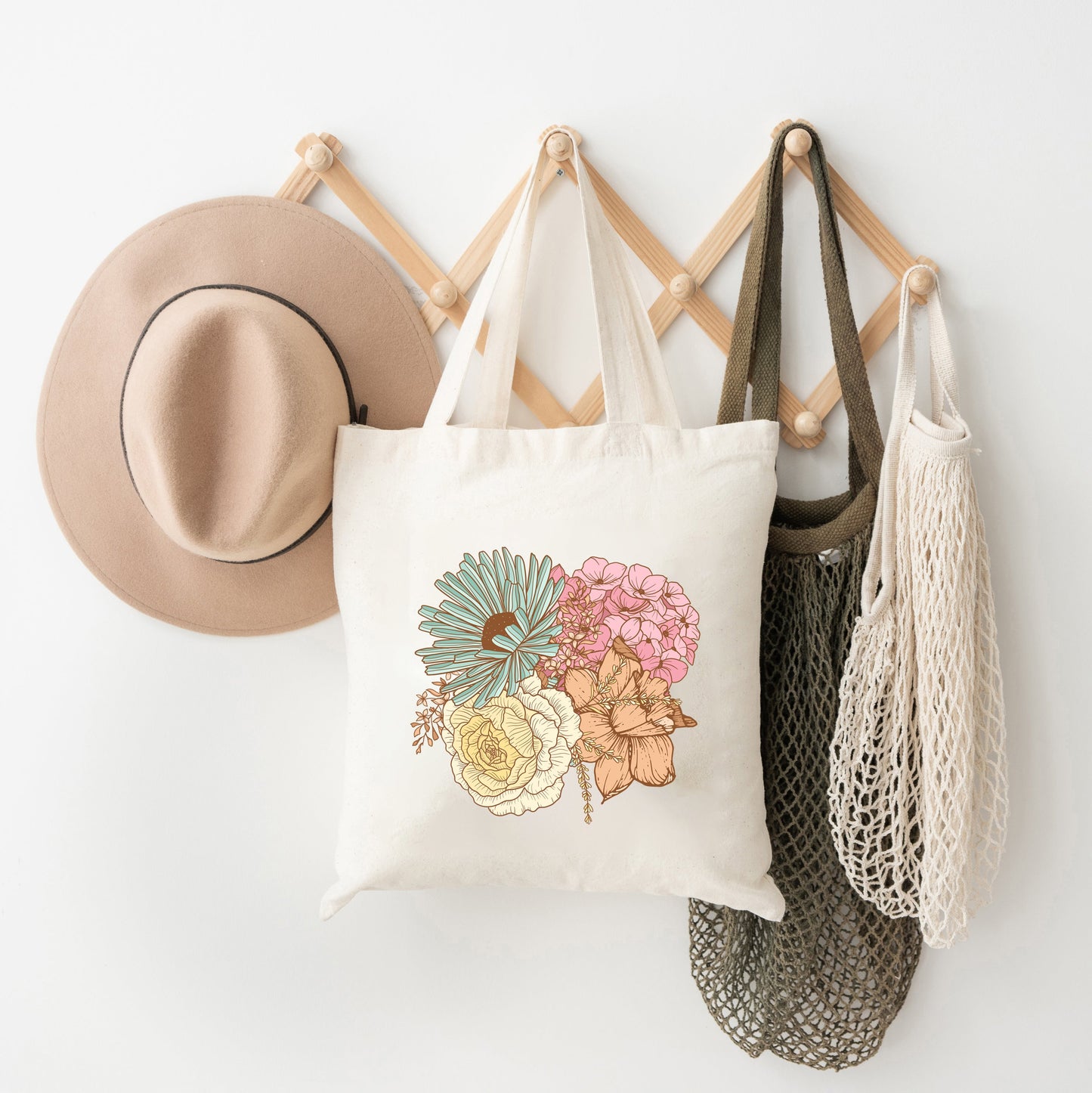 Colorful Flower Bouquet | Tote Bag