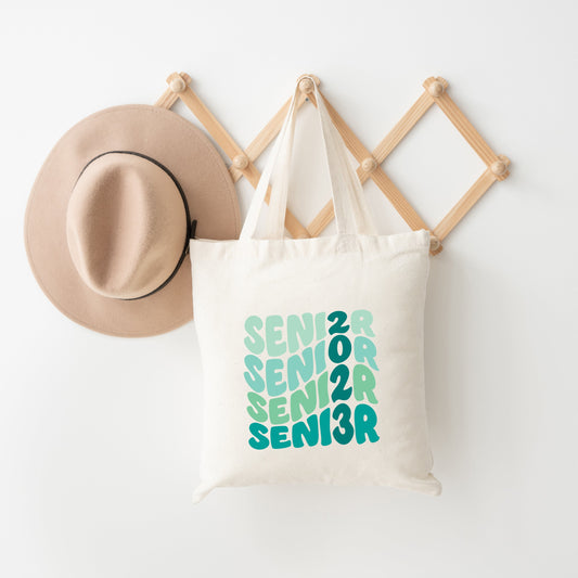 Senior 2023 Wavy Stacked | Tote Bag