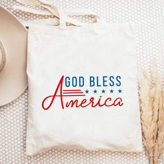 God Bless America Stars And Stripes | Tote Bag