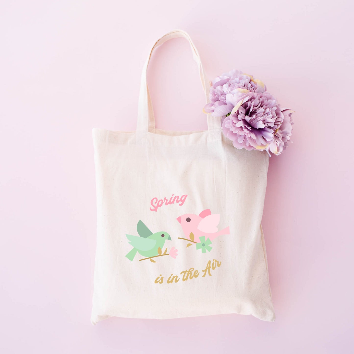 Spring Is In The Air Birds | Tote Bag