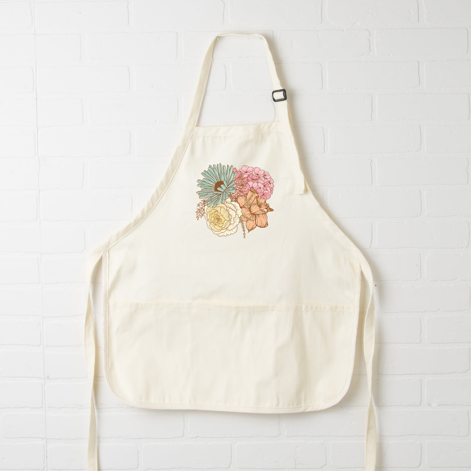 Colorful Flower Bouquet | Apron