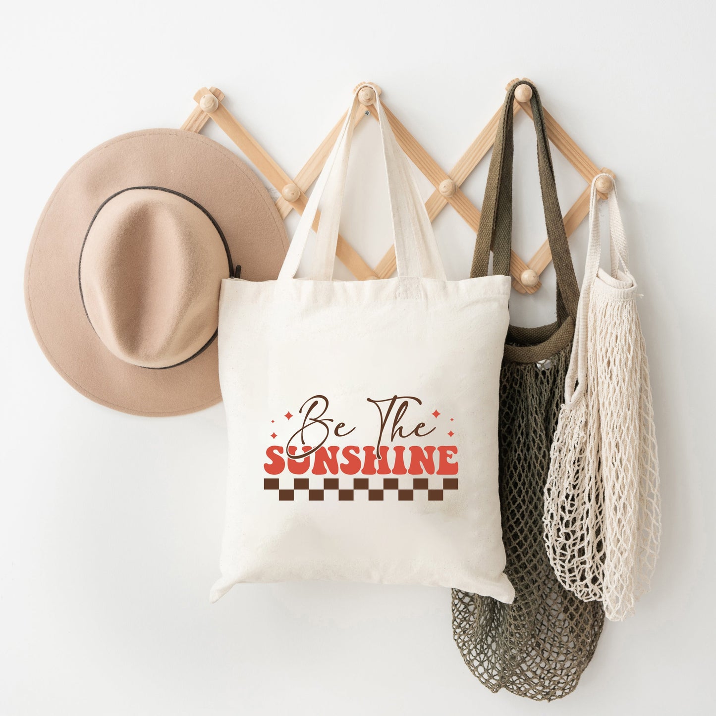 Be The Sunshine Checkered | Tote Bag