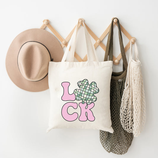 Luck With Shamrock | Tote Bag