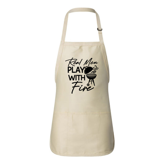 Real Men Play With Fire | Apron