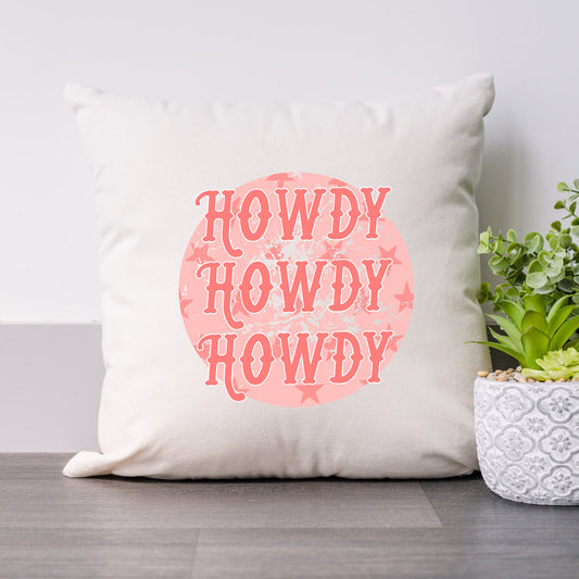 Vintage Howdy Circle | Pillow Cover