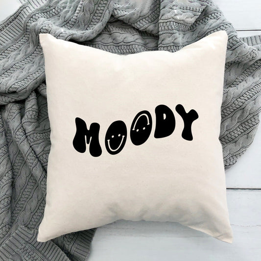 Moody Smiley Face Wavy | Pillow Cover