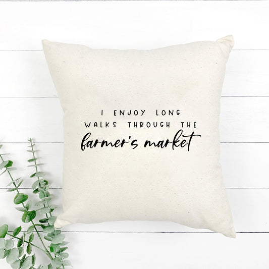 I Enjoy Long Walks | Pillow Cover